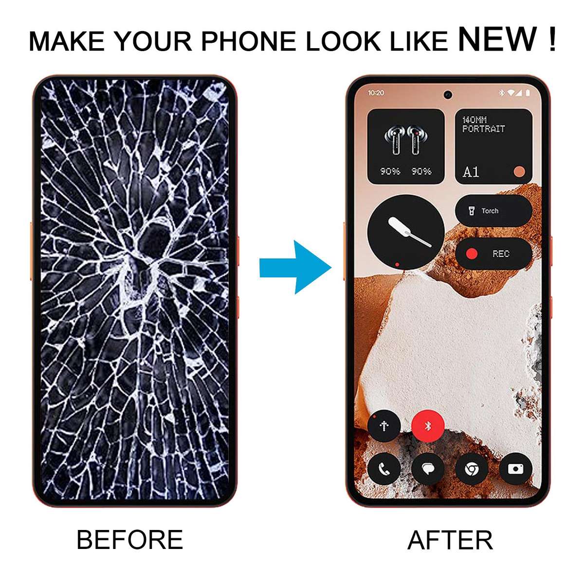 For Nothing CMF Phone 2 Pro A001 Original LCD Screen Digitizer Full Assembly with Frame (Black)