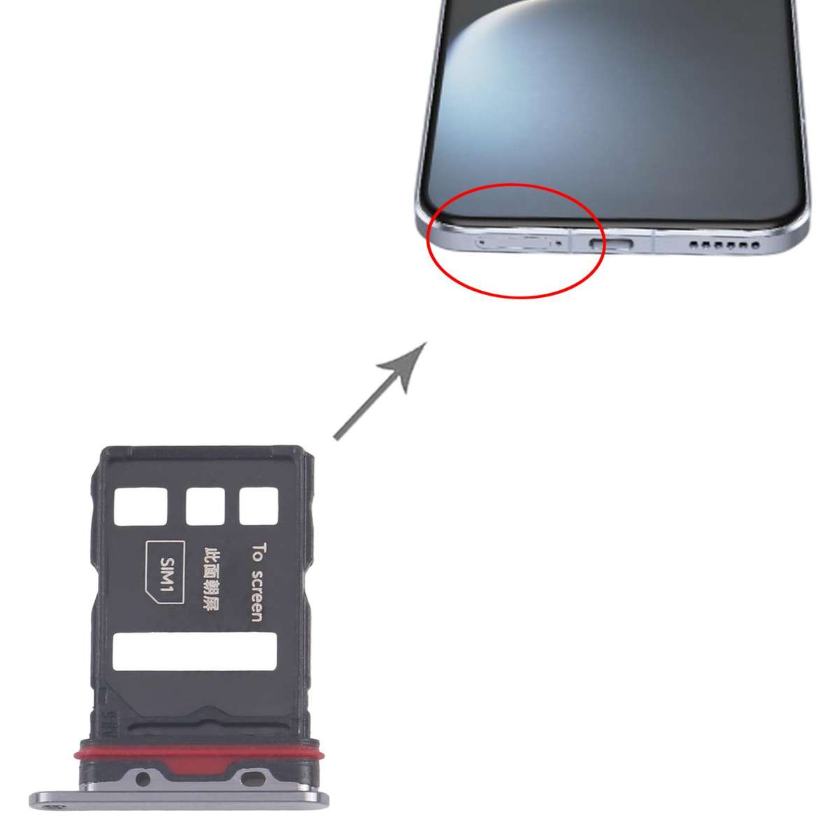 For Honor Magic7 Pro 10pcs Original SIM Card Tray + SIM Card Tray (Black)