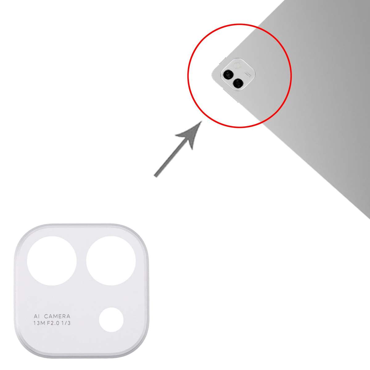For Honor MagicPad 3 Pro Original Camera Lens Cover (White)