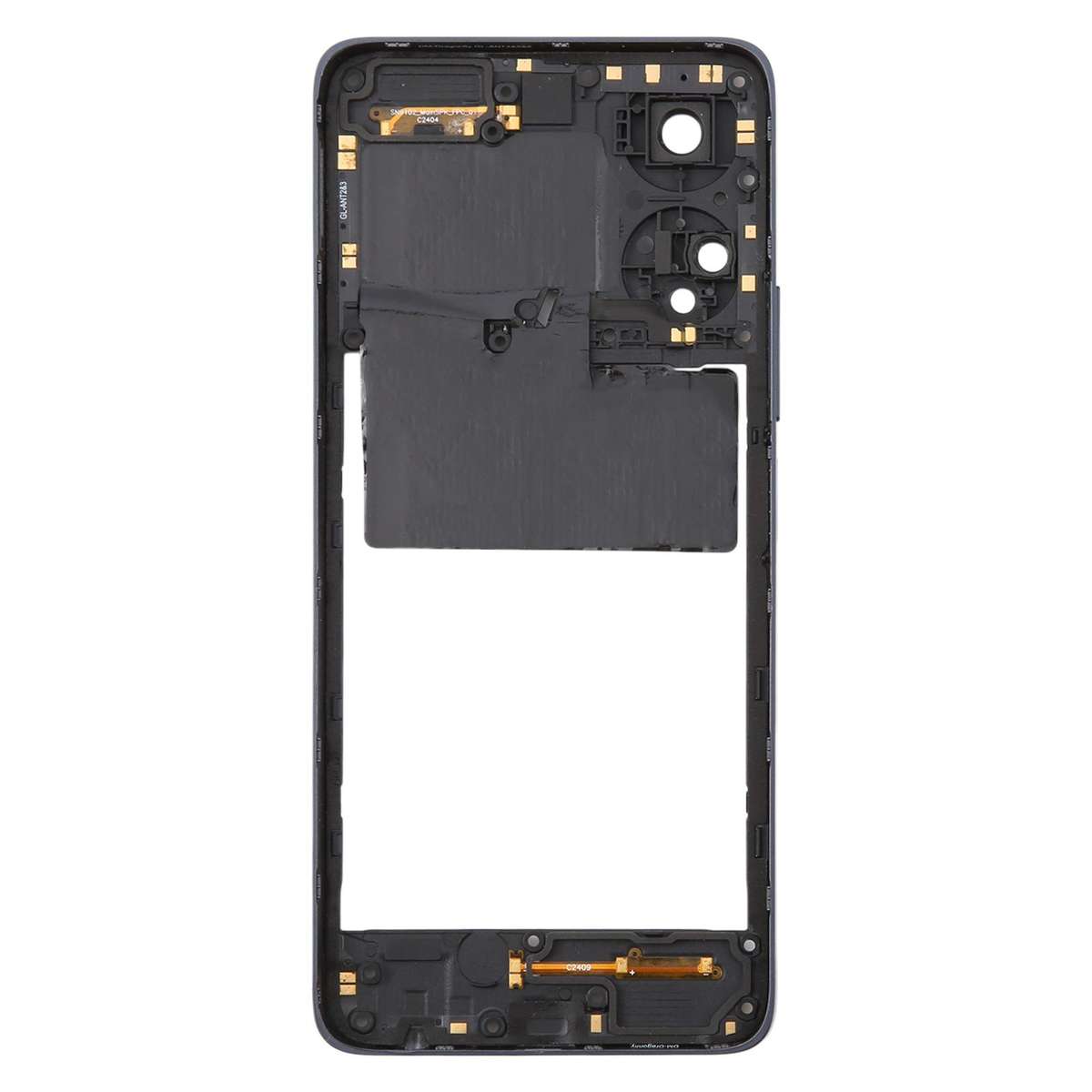 For TCL 50 5G T613P T613K Original Middle Frame Bezel Plate (Black)