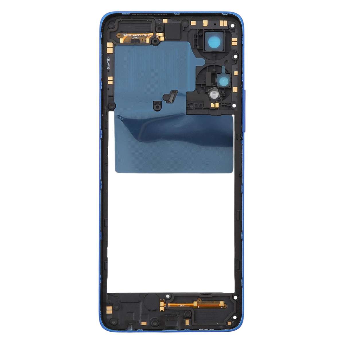 For TCL 50 5G T613P T613K Original Middle Frame Bezel Plate (Black)