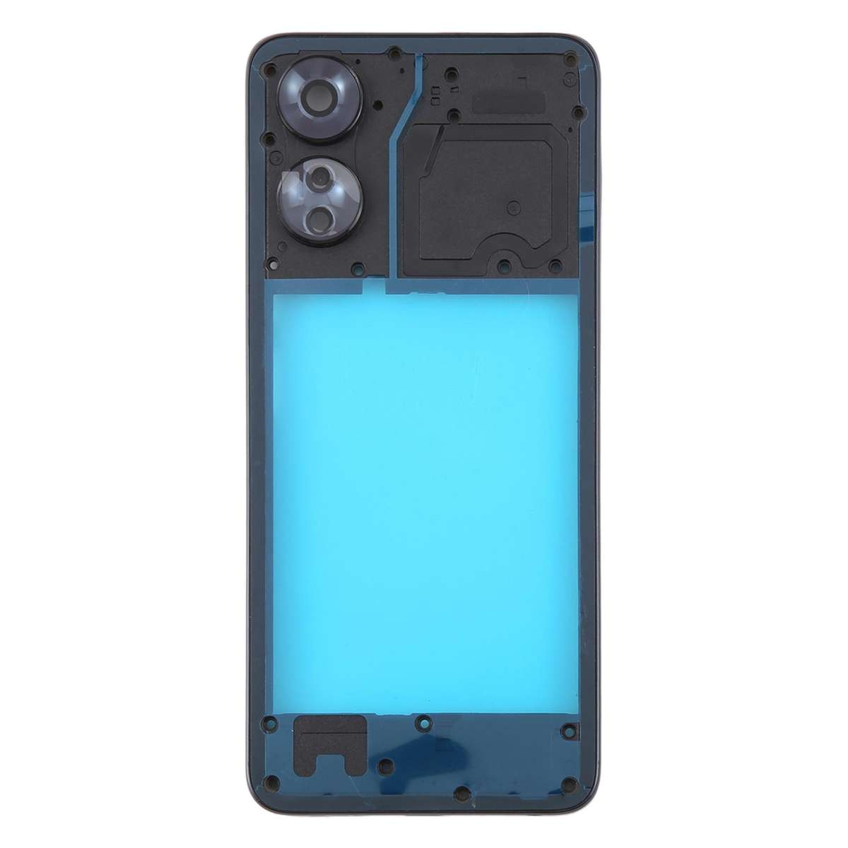 For TCL 505 T509K T509A Original Middle Frame Bezel Plate (Black)