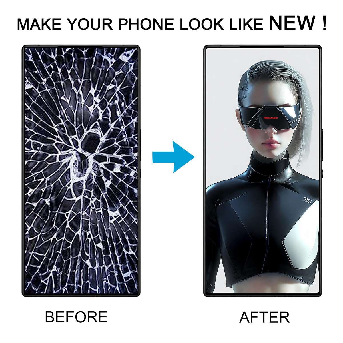 For ZTE nubia RedMagic 9S Pro / RedMagic 9S Pro+ TFT LCD Screen With Digitizer Full Assembly, Not Su