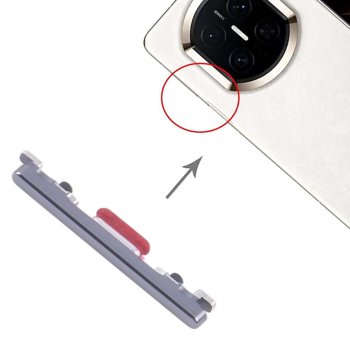 For Huawei Mate X7 10pcs Original Volume Control Button (Black)