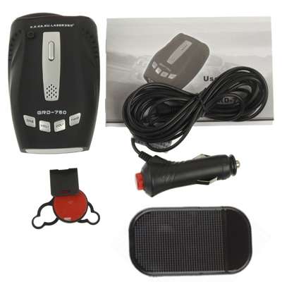 GRD-750 Digital Radar Laser Detector, Built-in Loud Speaker(Black)