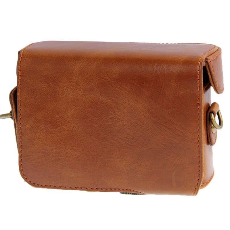 Leather Camera Case Bag for Sony HX50 (Coffee)
