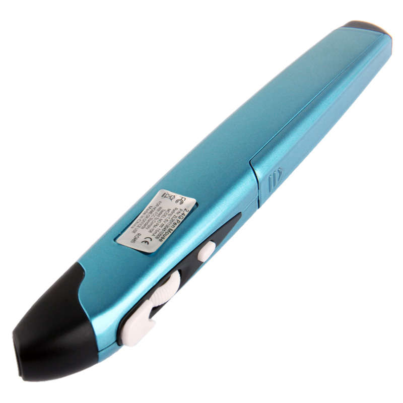 2.4GHz 500 / 1000DPI Wireless Pen Mouse with USB Mini Receiver, Transmission Distance: 10m(Grey)