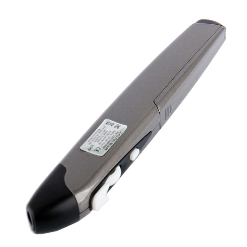 2.4GHz 500 / 1000DPI Wireless Pen Mouse with USB Mini Receiver, Transmission Distance: 10m(Grey)