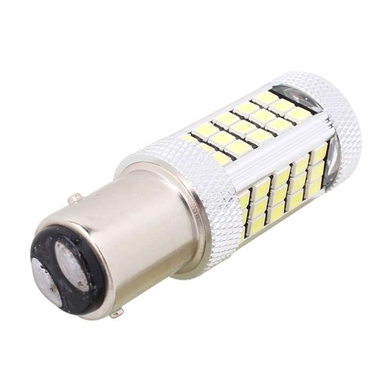 2 PCS 1157/BAY15D 12.6W 630LM 6500K White Light 2835 SMD 66 LED Car Brake / Steering Light, DC1
