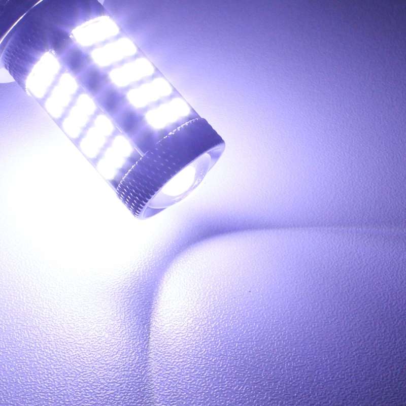 2 PCS 1157/BAY15D 12.6W 630LM 6500K White Light 2835 SMD 66 LED Car Brake / Steering Light, DC1