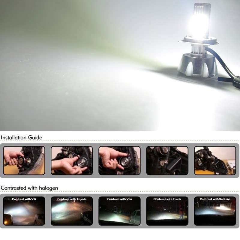 2 PCS 7443 650 Lumen 50W 10-3535-LEDs 6500K White Light Brake Light, DC 12-24V