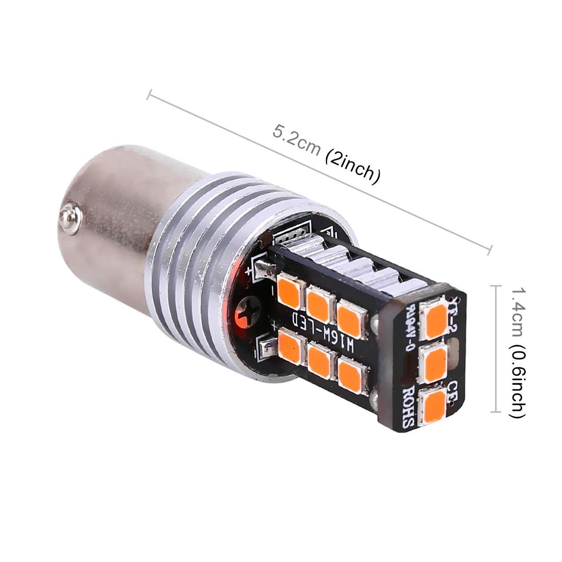 2 PCS 1156 3W LED 300LM SMD 2835 Car Rear Turn light / Backup Light for Vehicles, DC 12V(White Light