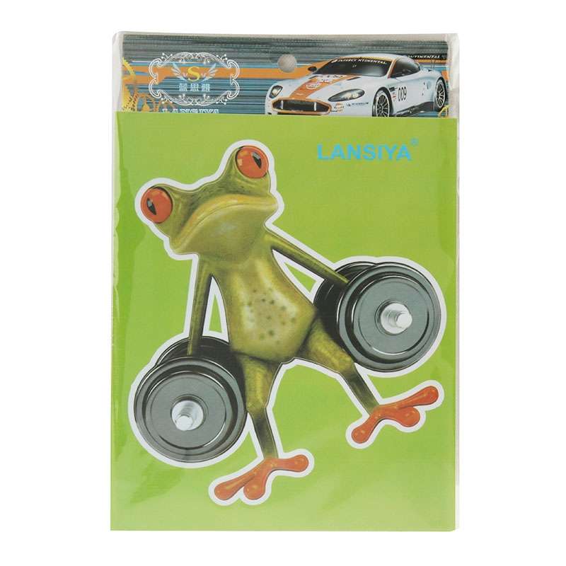 Frog Pattern Car Sticker, Size: 15.5x12.5 cm