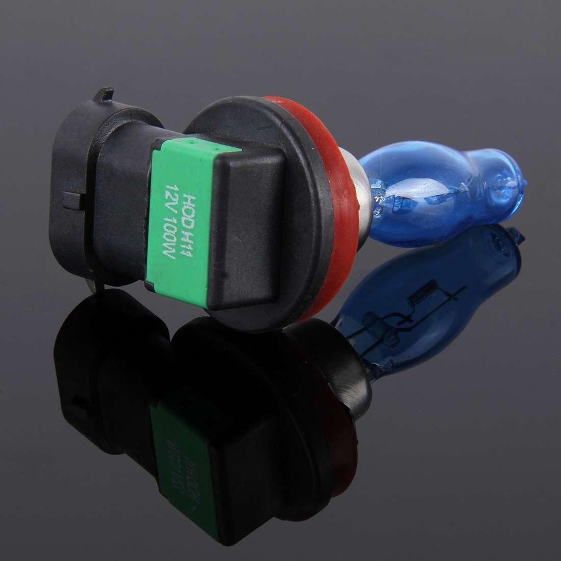 HOD H11 Halogen Bulb, Super White Car Headlight Bulb, 12 V / 100W, 6000K 2400LM (Pair)