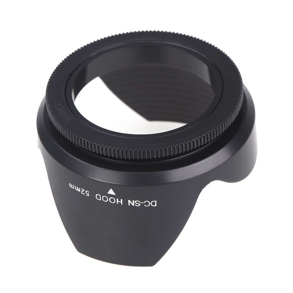 52mm Lens Hood for Cameras(Screw Mount)(Black)