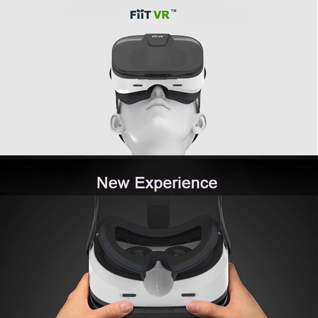 FIIT VR Universal Virtual Reality 3D Video Glasses for 4 to 6 inch Smartphones