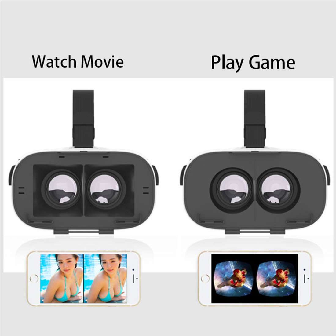FIIT VR Universal Virtual Reality 3D Video Glasses for 4 to 6 inch Smartphones