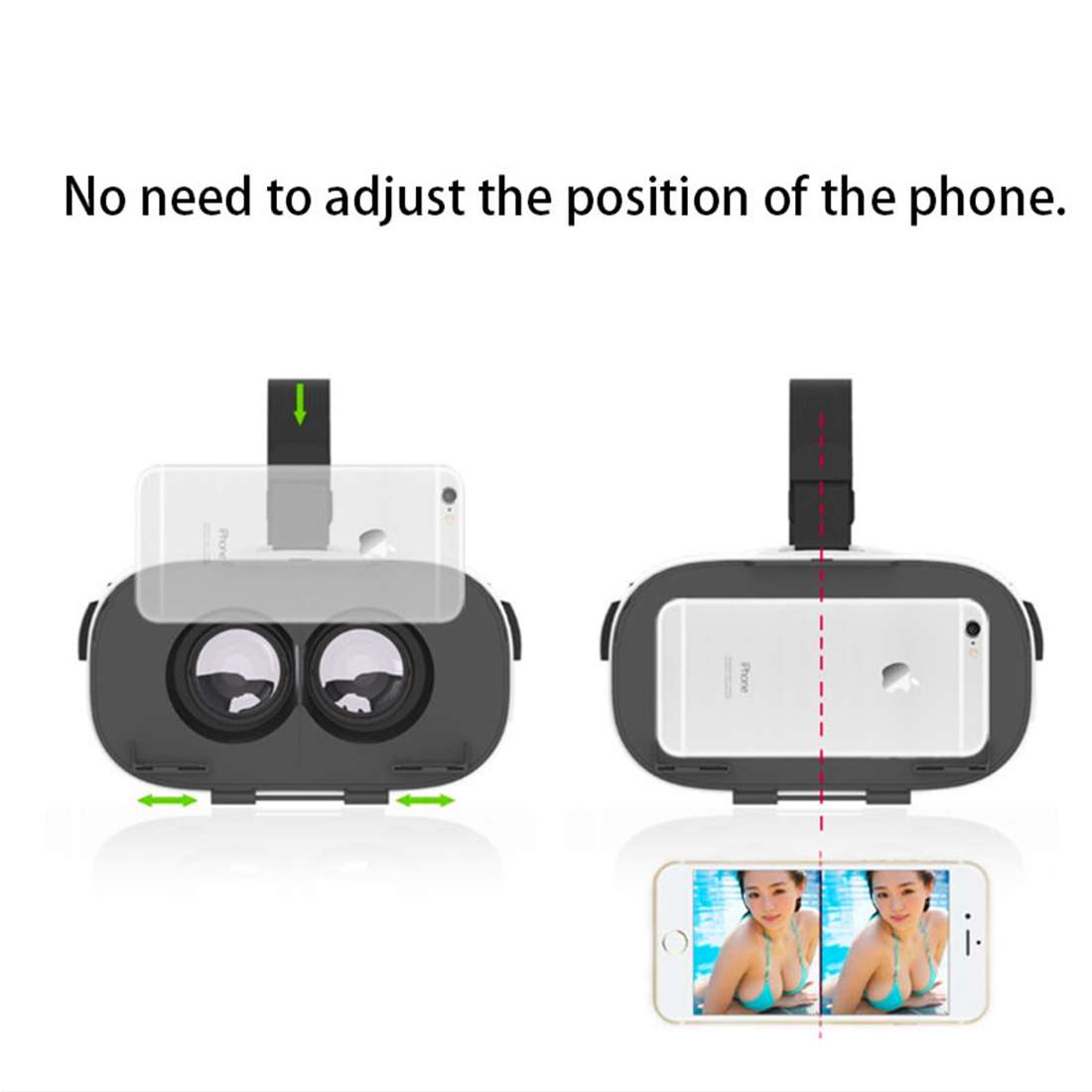 FIIT VR Universal Virtual Reality 3D Video Glasses for 4 to 6 inch Smartphones