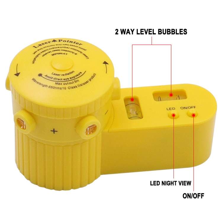 LV-06 8-Function Laser Level Leveler with Tripod(Yellow)