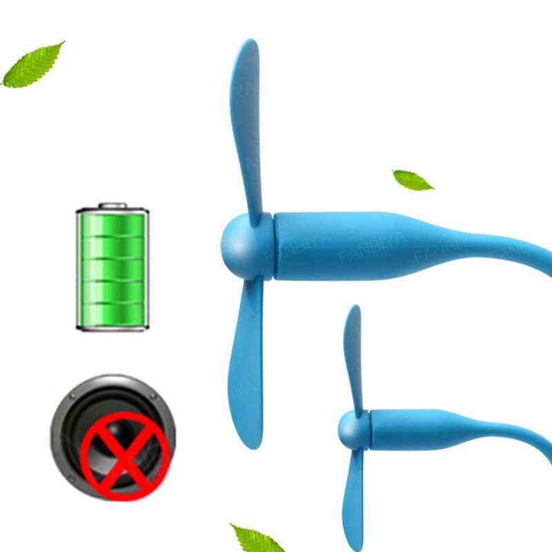 3.5 inch Flexible Micro USB 2.0 Powered 2-Blade Fan