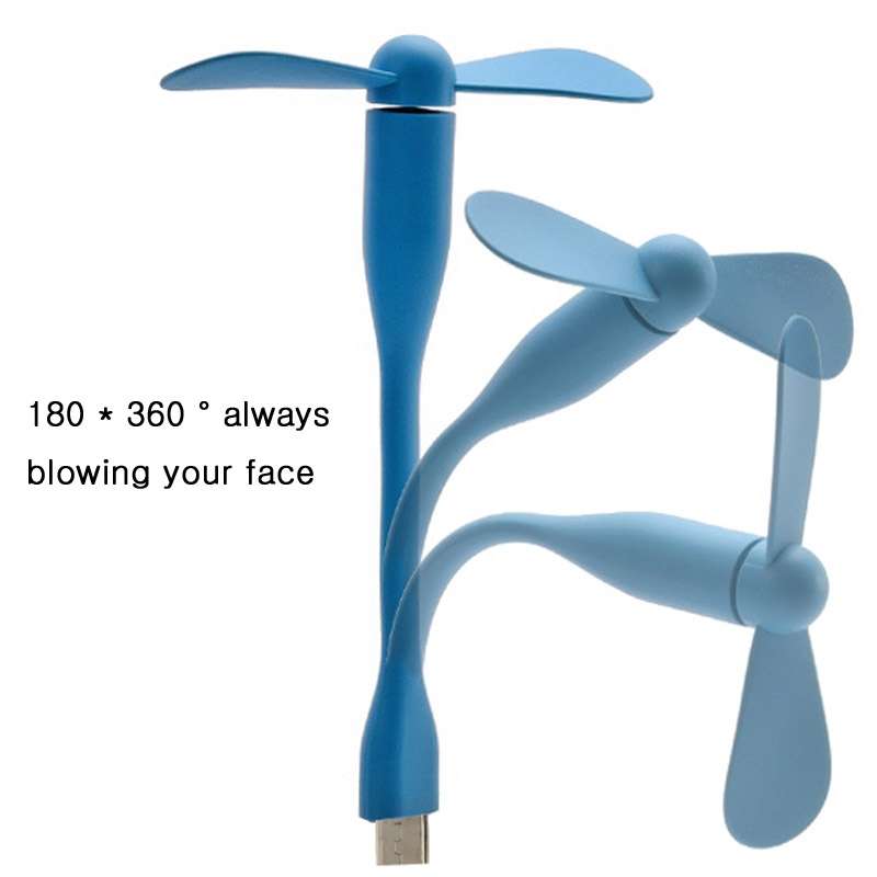 3.5 inch Flexible Micro USB 2.0 Powered 2-Blade Fan