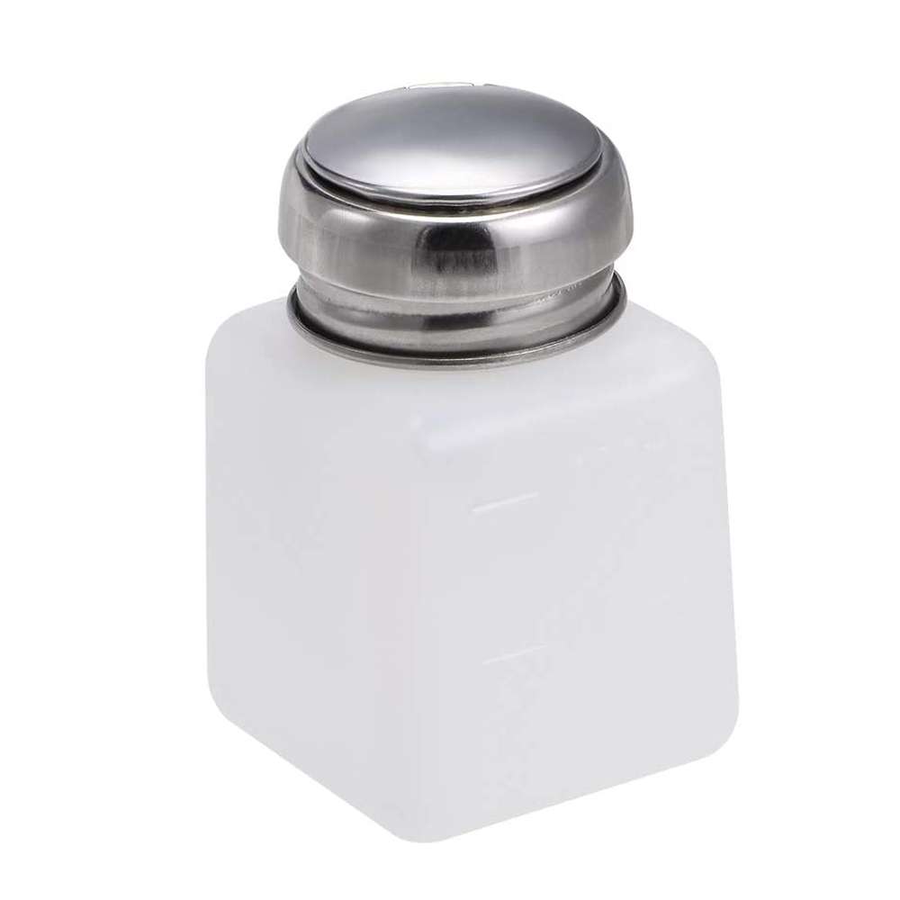 100ml Push Down Alcohol and Liquid Container Bottle(White)