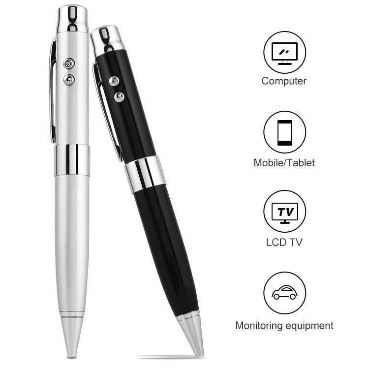 3 in 1 Laser Pen Style USB Flash Disk, Black (2GB)