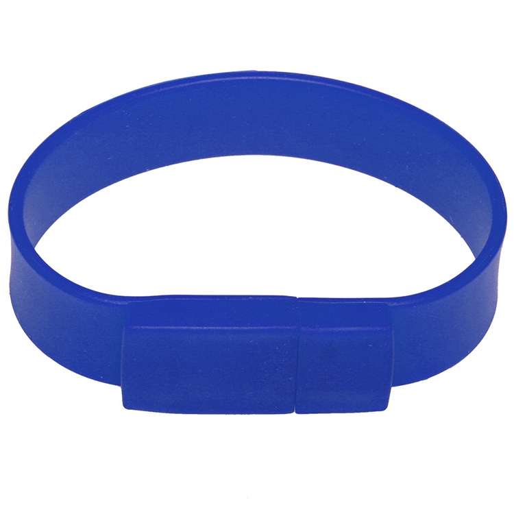8GB Silicon Bracelets USB 2.0 Flash Disk(Dark Blue)