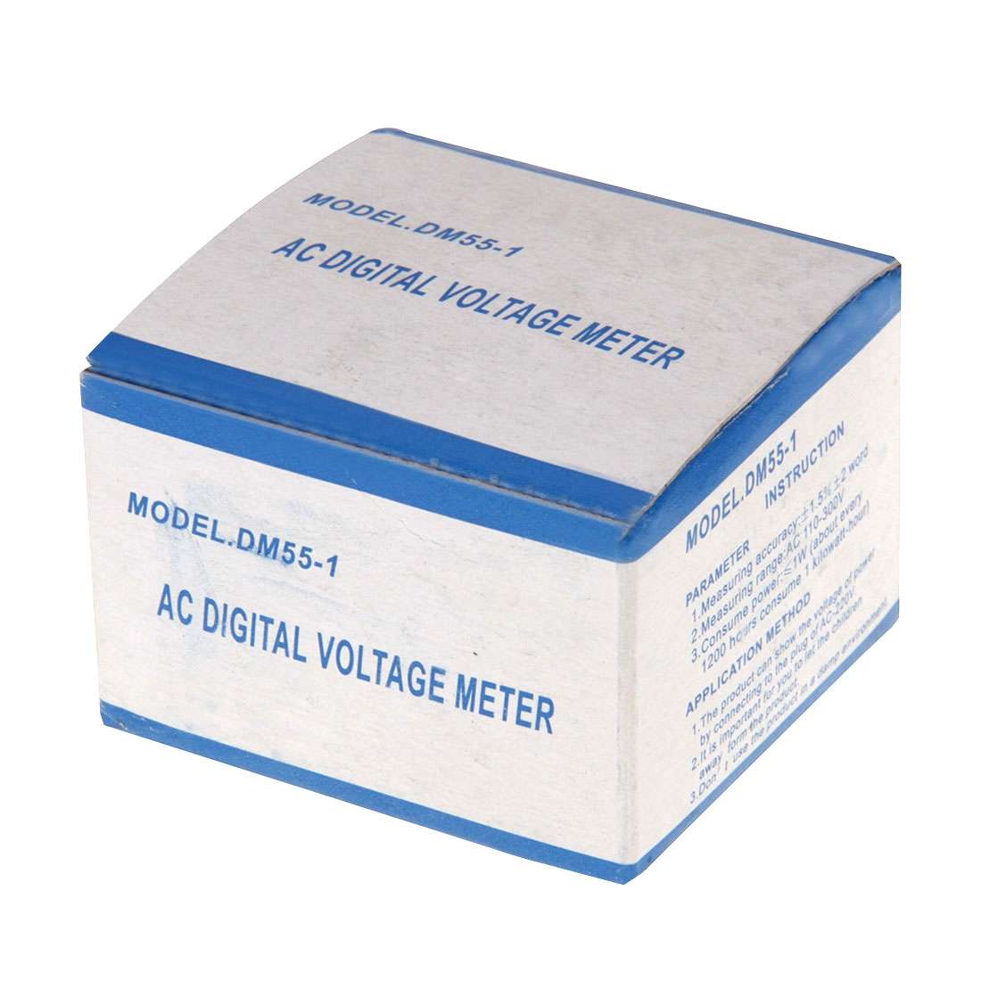 DM55-1 LCD AC Digital Voltage Meter Voltmeter, Measure Range: 110V-300V, EU Plug