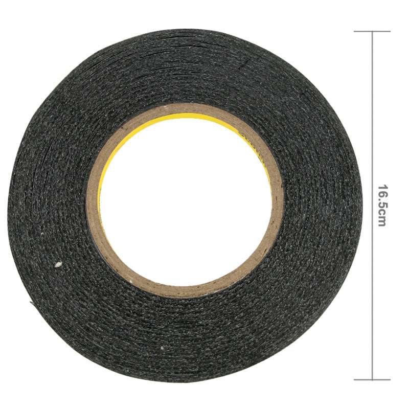 10mm Double Sided Adhesive Sticker Tape for iPhone / Samsung / HTC Mobile Phone Touch ... (Black)