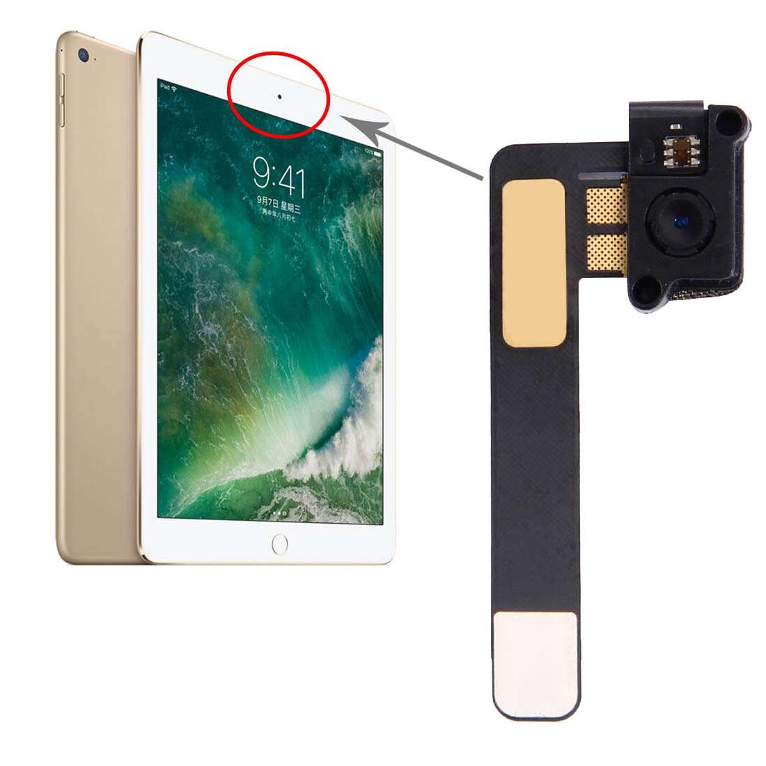 Front Facing Camera Module Flex Cable for iPad Air / iPad 5
