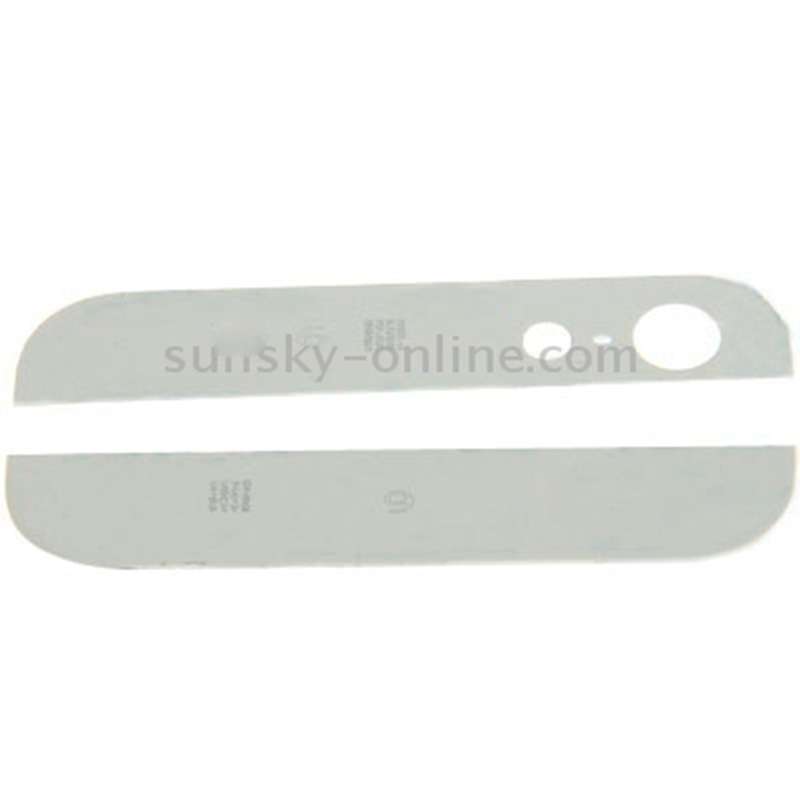 OEM Version Back Cover Top & Bottom Glass Lens for iPhone 5(White)