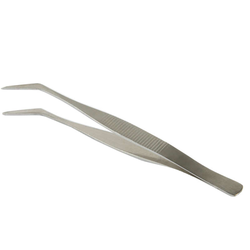 High-precision Electronic Stainless Steel Elbow & Straight Tweezers, include 5 kind o ... (Silver)