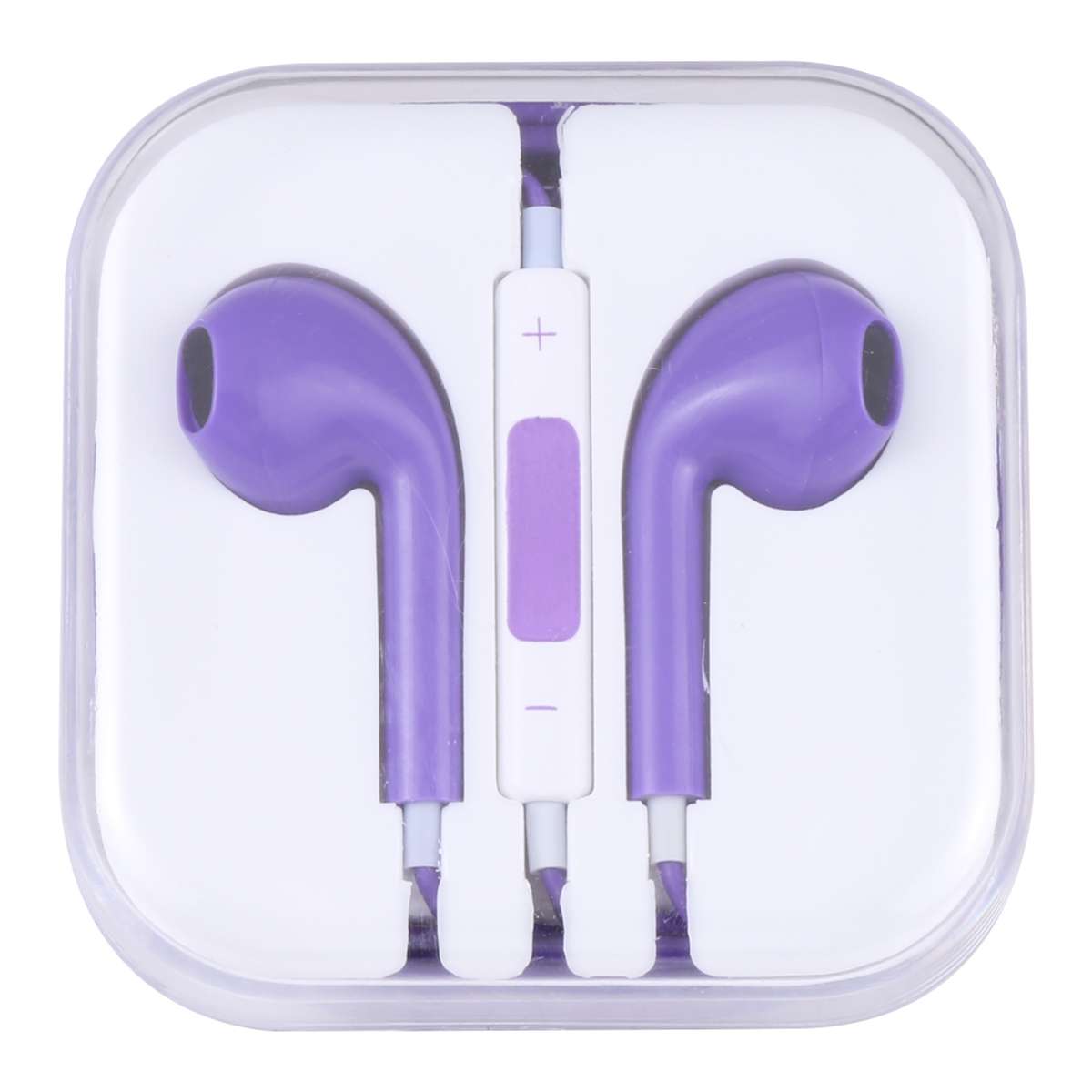 EarPods Wired Headphones Earbuds with Wired Control & Mic(Purple)