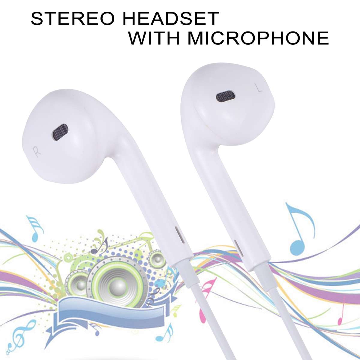 EarPods Wired Headphones Earbuds with Wired Control & Mic(Orange)