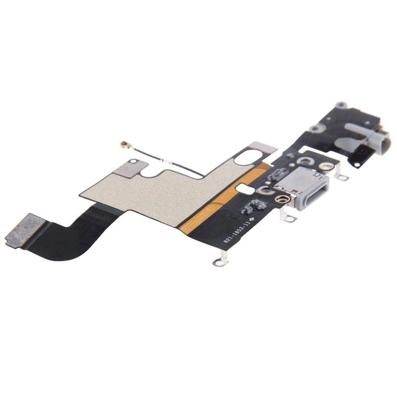 Charging Port Dock Connector Flex Cable for iPhone 6(Grey)