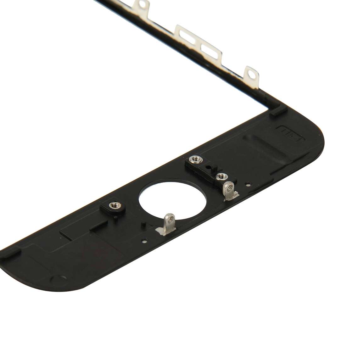 2 in 1 for iPhone 6 (Front Screen Outer Glass Lens + Frame)(Black)