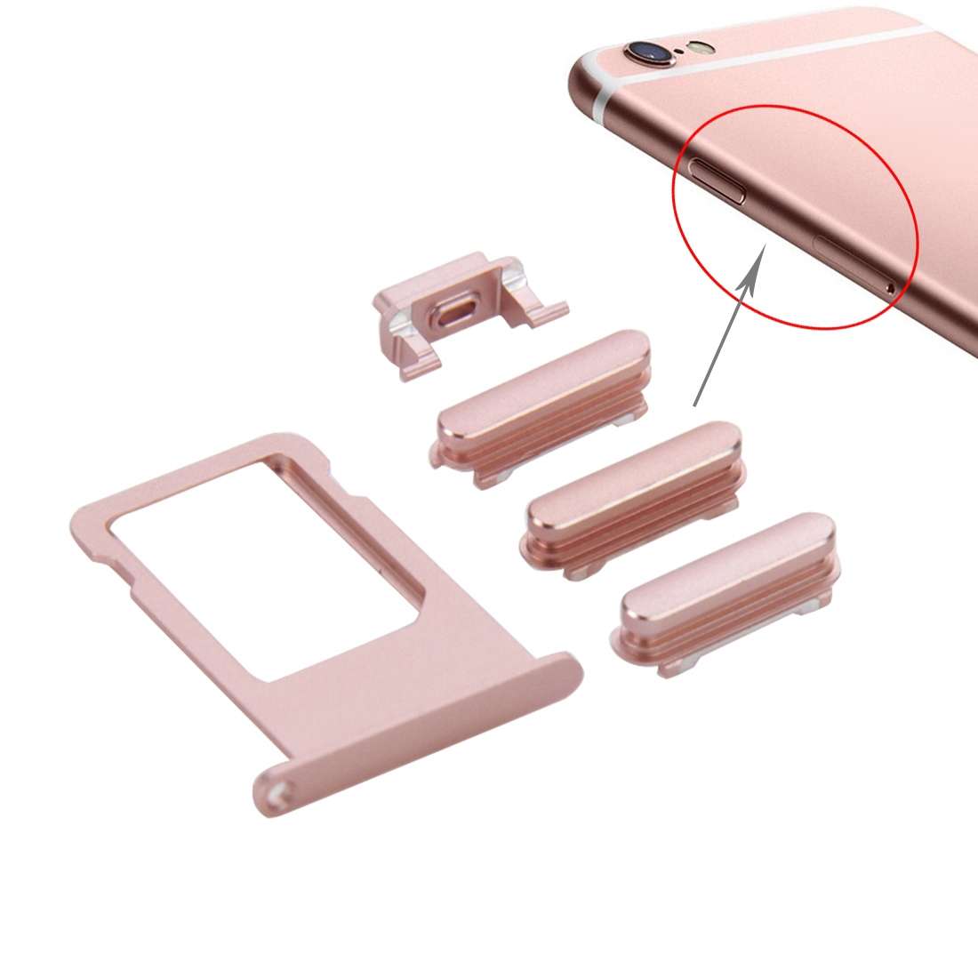 Card Tray Upper Key for iPhone 6s(Gold)