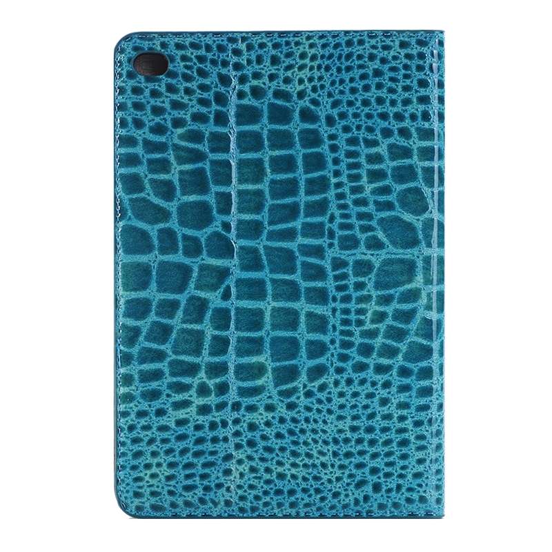 Crocodile Texture Horizontal Flip Leather Case with Holder & Card Slots & Wallet f ... (Dark Blue)
