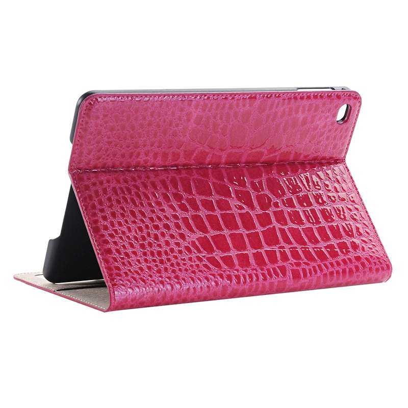 Crocodile Texture Horizontal Flip Leather Case with Holder & Card Slots & Wallet for ... (Magenta)