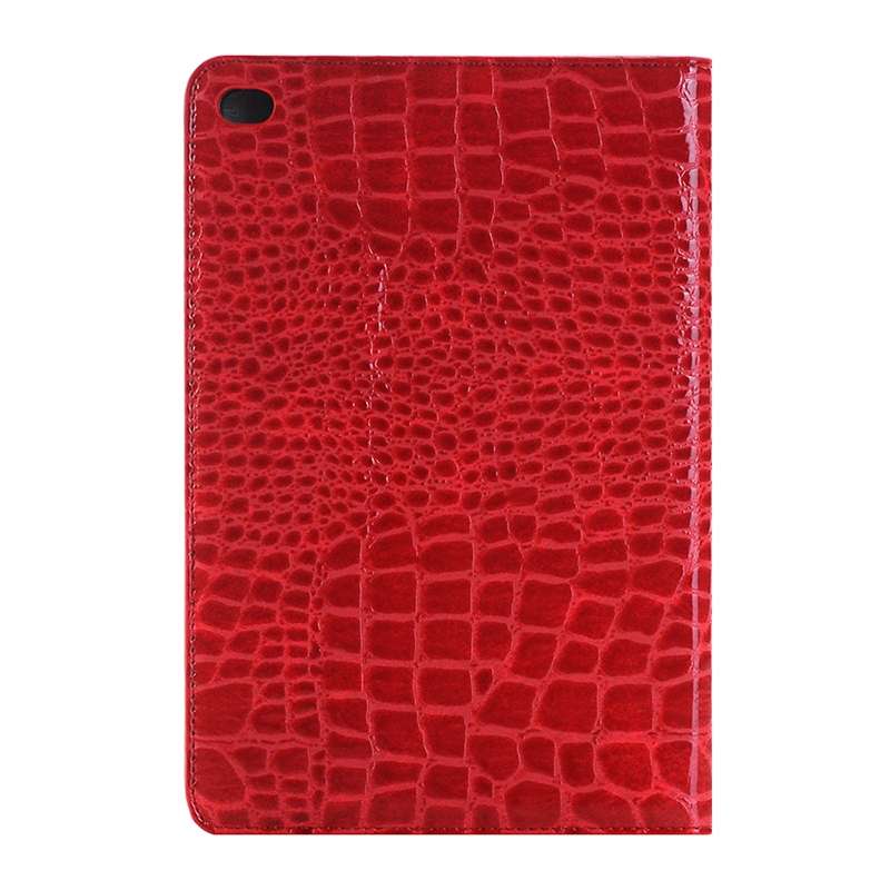 Crocodile Texture Horizontal Flip Leather Case with Holder & Card Slots & Wallet for iPa ... (Red)