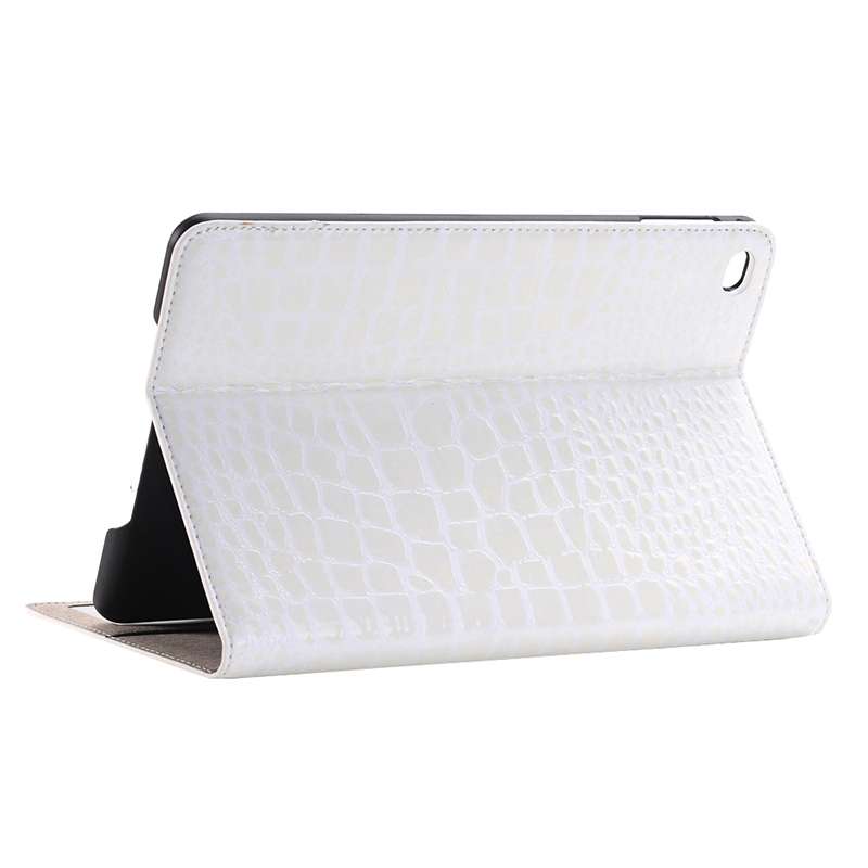 Crocodile Texture Horizontal Flip Leather Case with Holder & Card Slots & Wallet for i ... (White)