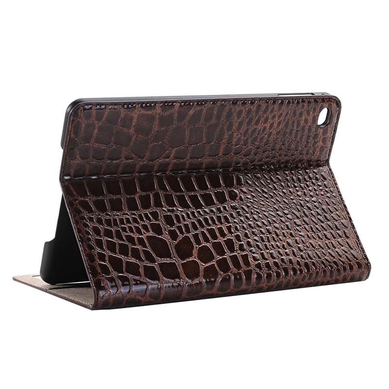 Crocodile Texture Horizontal Flip Leather Case with Holder & Card Slots & Wallet for i ... (Brown)