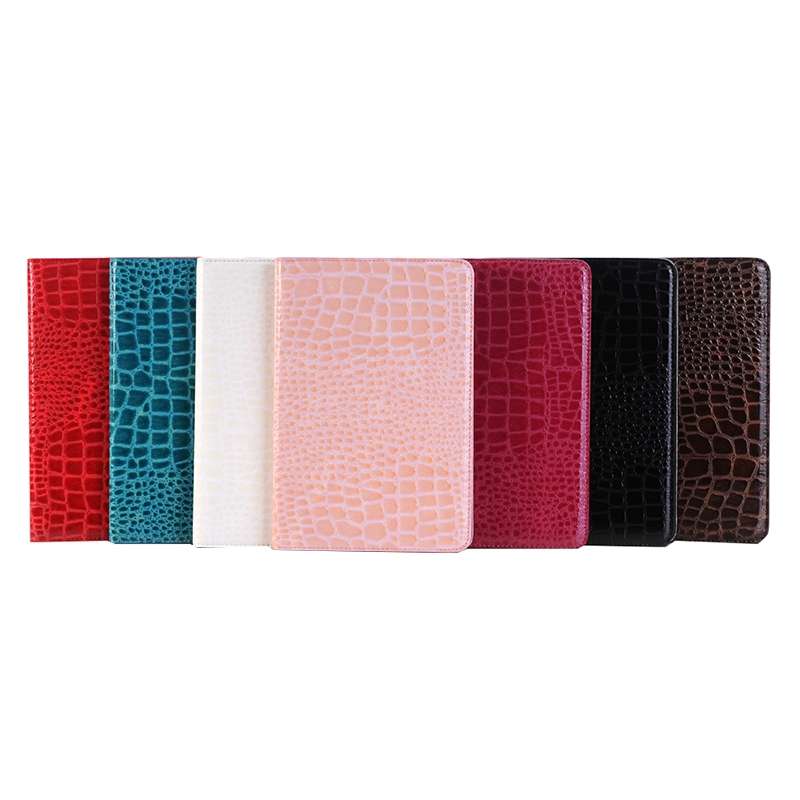 Crocodile Texture Horizontal Flip Leather Case with Holder & Card Slots & Wallet for iPa ... (Red)