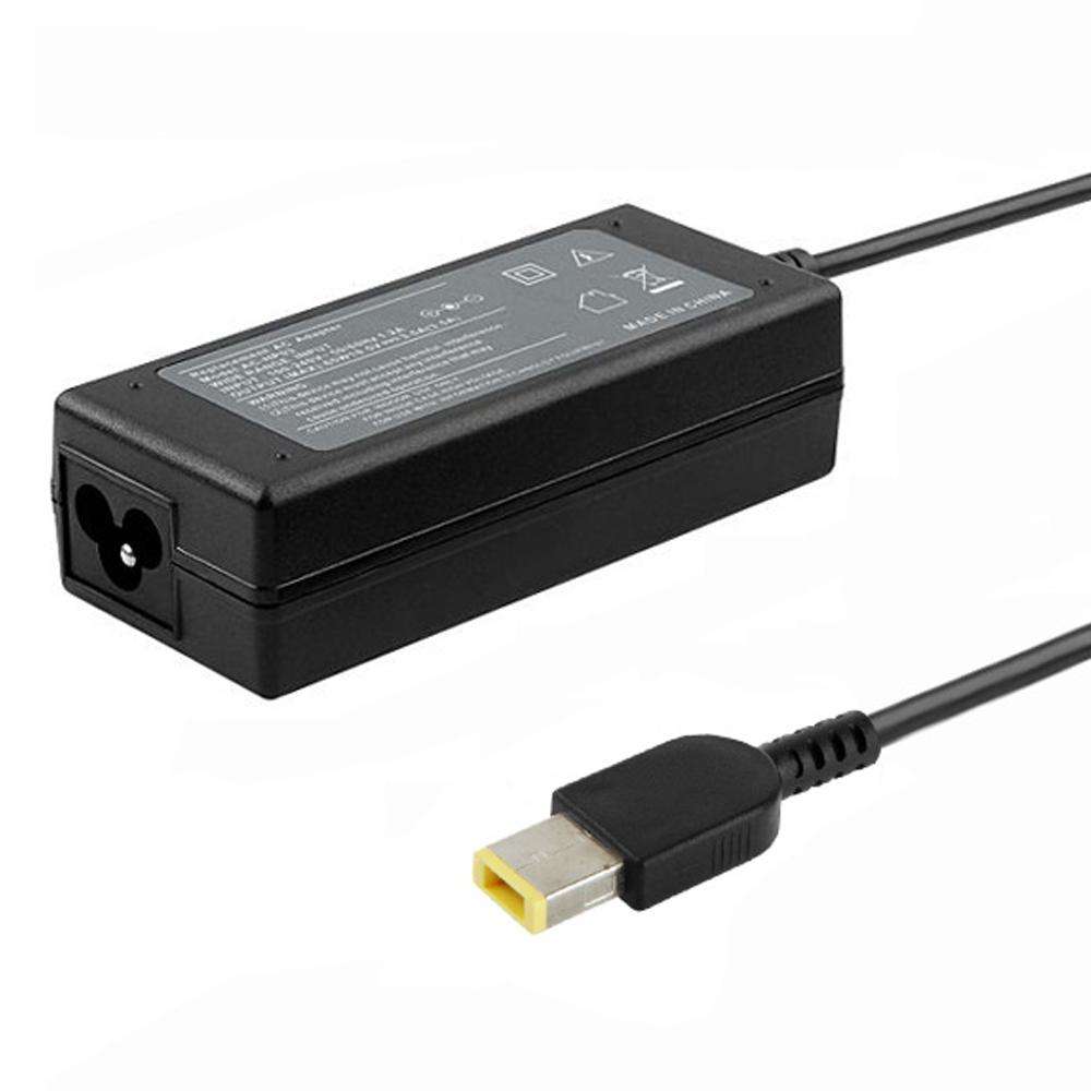 45W 20V 2.25A Mini AC Adapter with Big Square USB For Lenovo Thinkpad / ThinkBook / Xiaoxin(Black)