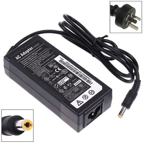 EU Plug AC Adapter 19V 3.42A 65W for Lenovo Notebook, Output Tips: 5.5 x 2.5mm