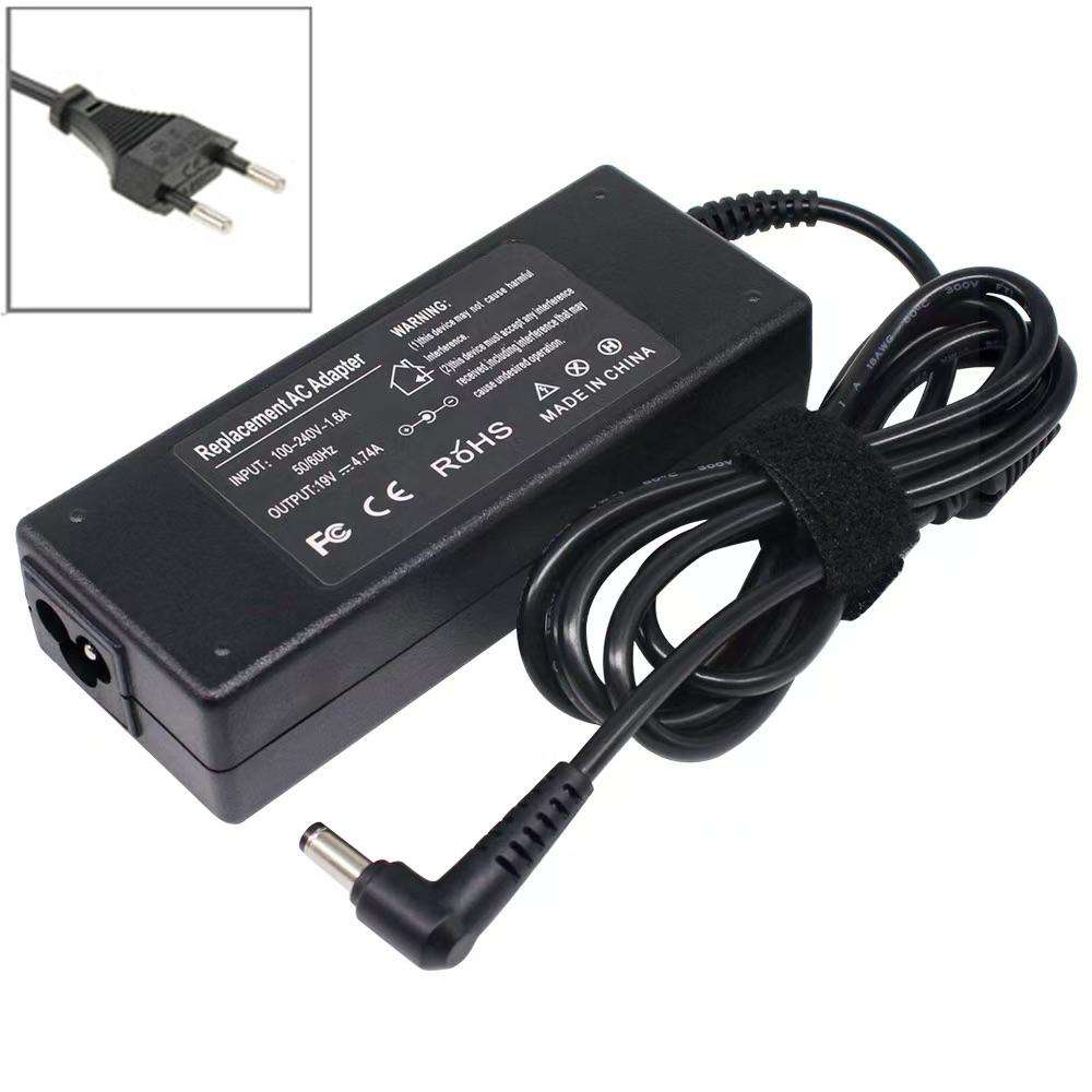 19V 4.74A 90W AC Adapter for Toshiba Notebook, Output Tips: 5.5 x 2.5mm(EU Plug)