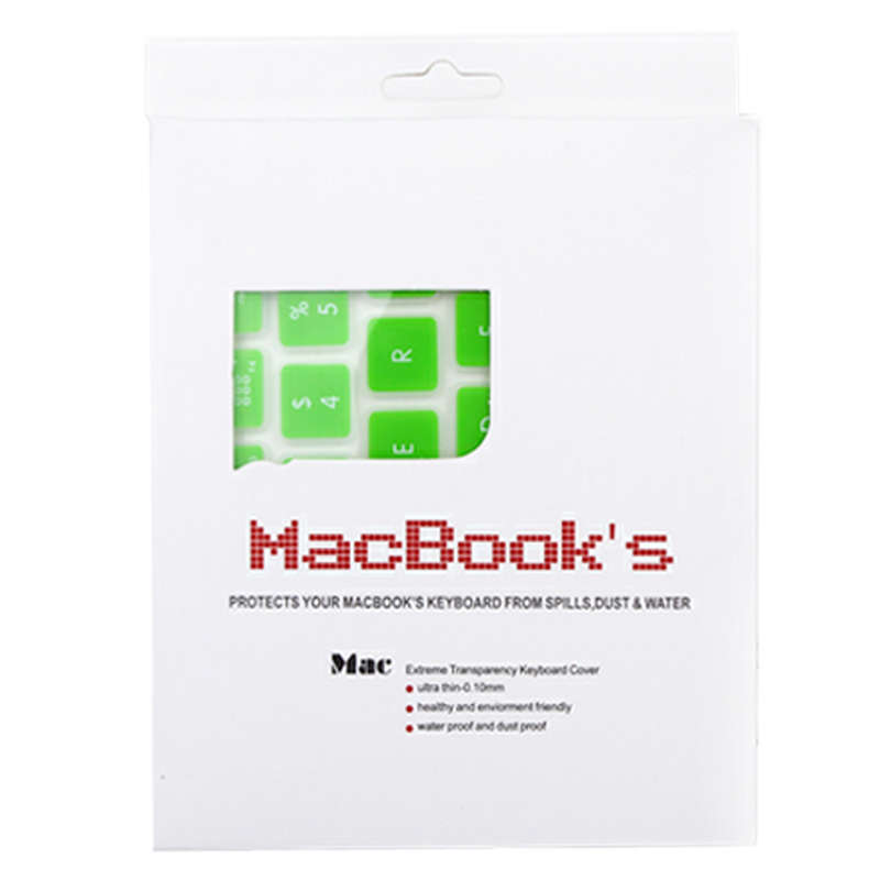 10 PCS Silicone Soft European-style English Keyboard Protector Cover Skin for MacBook ... (White)