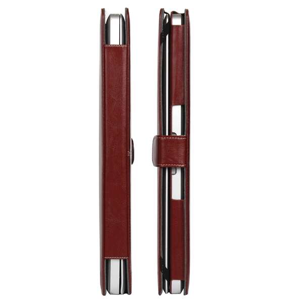 Notebook Leather Case with Snap Fastener for 13.3 inch MacBook Pro(Brown)