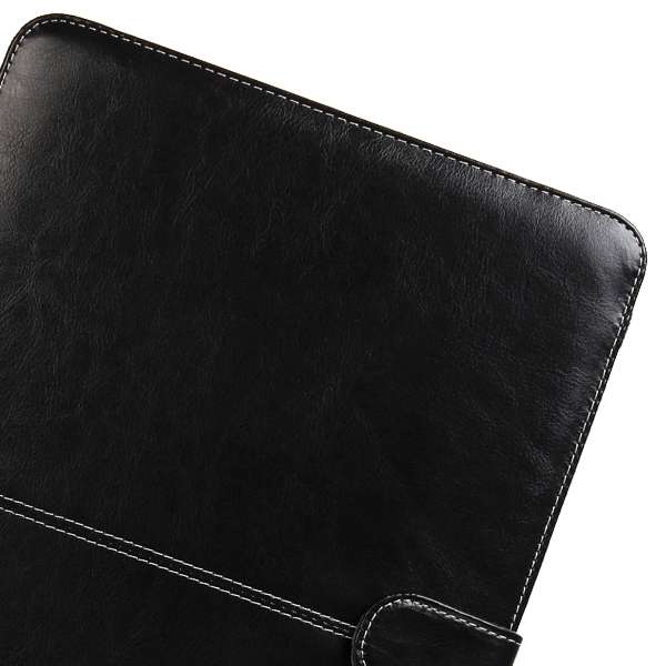 Notebook Leather Case with Snap Fastener for 15.4 inch MacBook Pro Retina(Black)